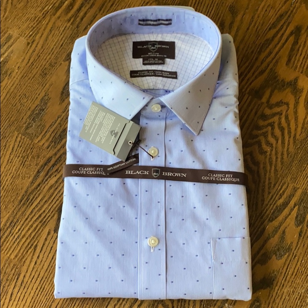🌟NWT🌟 Black Brown 1826 Dress Shirt